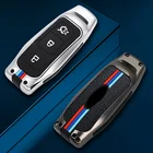 Новинка автомобильный чехол для ключа дистанционного управления чехол для ключа для Ford Mondeo 3 4 5 MK3 MK4 MK5 Focus 3 4 Ranger S C Max Explorer Fiesta автомобильные аксессуары