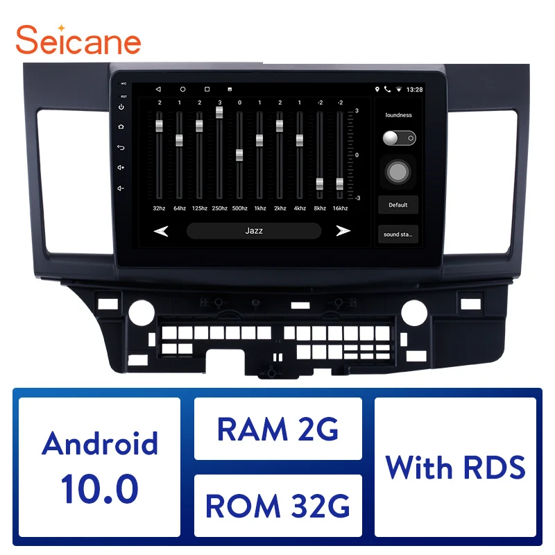 Автомобильный радиоприемник Seicane RAM 2 ГБ + ROM32GB IPS Android 10 0 GPS стереоплеер для HYUNDAI SANTA