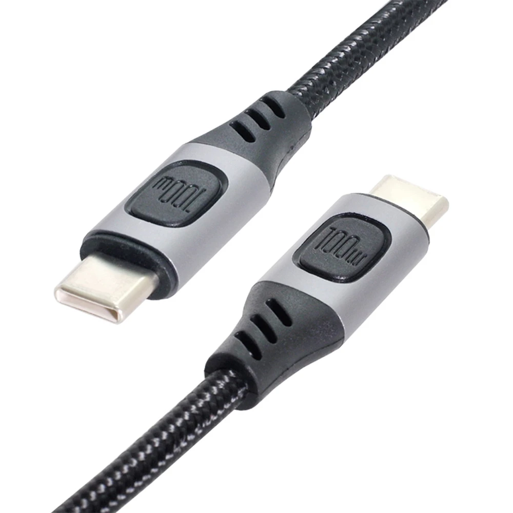 

Type-C USB-C Male to Male USB 2.0 Version Data Cable Support E-Marker 100W for Laptop & Phone
