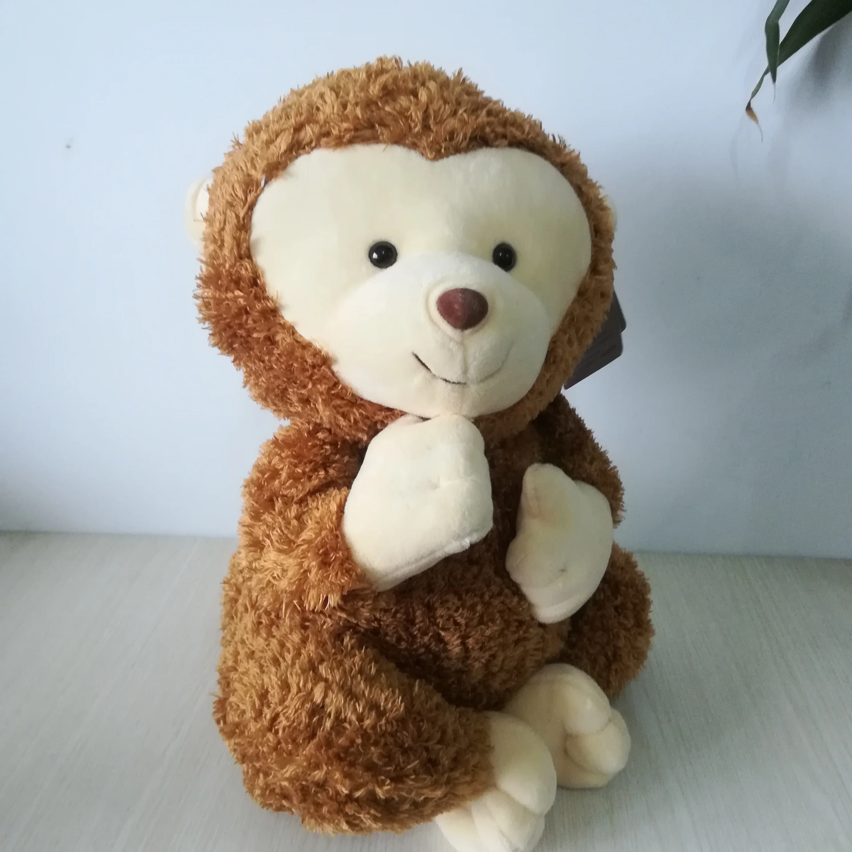 

about 40cm brown monkey plush toy,lovely monkey soft doll throw pillow toy birthday gift b2108