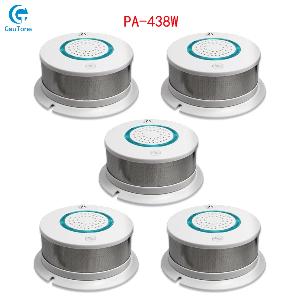 GT-015-PA-438W-5 Приложение дистанционное управление WiFi дым+ тепло Беспроводной детектор дыма пожарный дым чувствительный детектор датчик пожарное оборудование - Цвет: GT-015-PA-438W-5