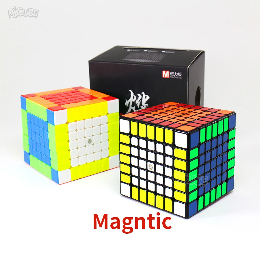 Mofangge X Man Spark & M 7x7x7 Магнитный куб обычный 7x7 магический скоростной без наклеек