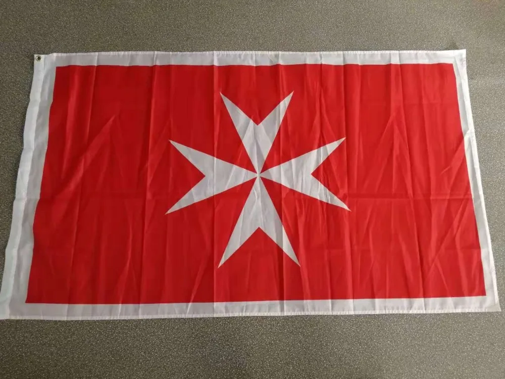 

ELECTION 90*150cm white Maltese cross Malta Variant flag For Decoration