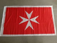 election 90150cm white maltese cross malta variant flag for decoration