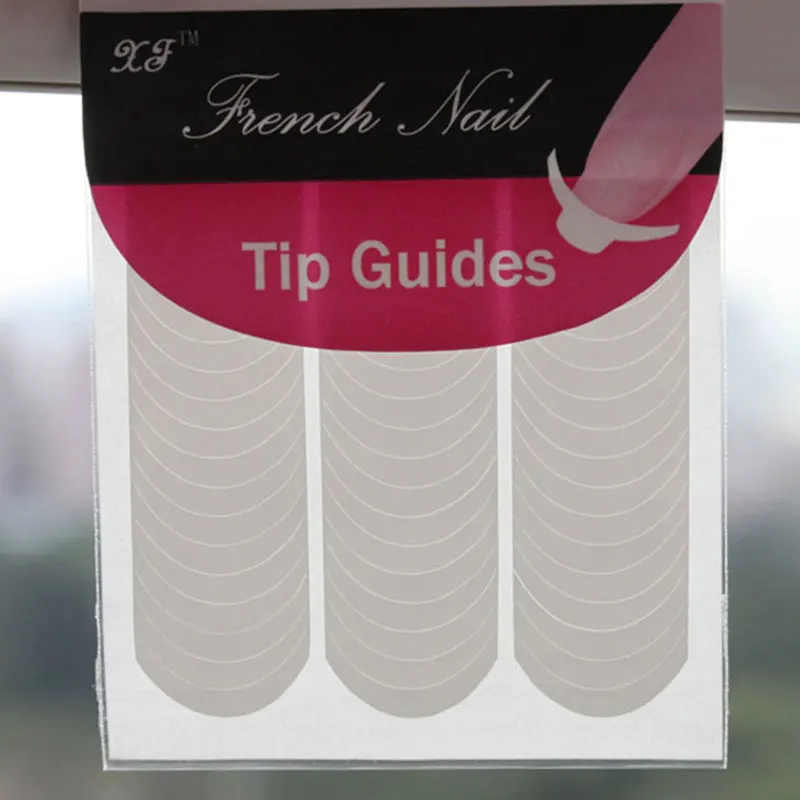 1 Sheet White French Manicure Strip Nail Art Form Fringe Guides Sticker DIY Line Tips Nail Stickers Manicure Strip Nail Art Form