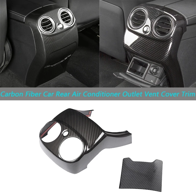 

Carbon Fiber Car Rear Air Conditioner Outlet Vent Cover Decoration for Mercedes Benz E Class E200 E320 E260 E300 E350