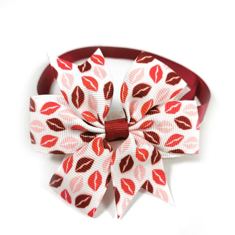 

30/50pcs Valentine's Day Pet Dog Bow Ties Love Heart Bowties Small Middle Dog Neckties Grooming Accessories Dog Pet Supplies