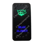 Трюмные насосы воздуходувки, купив зеленые и пуховой подкладкой синий светодиодный светильник рокер кнопочный переключатель 5 шпильки SPST переключатель включенияOFF 12V 24V для морской катер автомобиля Водонепроницаемый