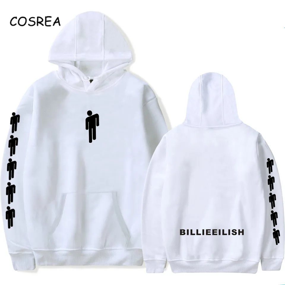 Модная толстовка с капюшоном Billie Eilish, Повседневный пуловер с капюшоном для мужчин и женщин, спортивный топ с длинным рукавом, толстовка в стиле хип-хоп