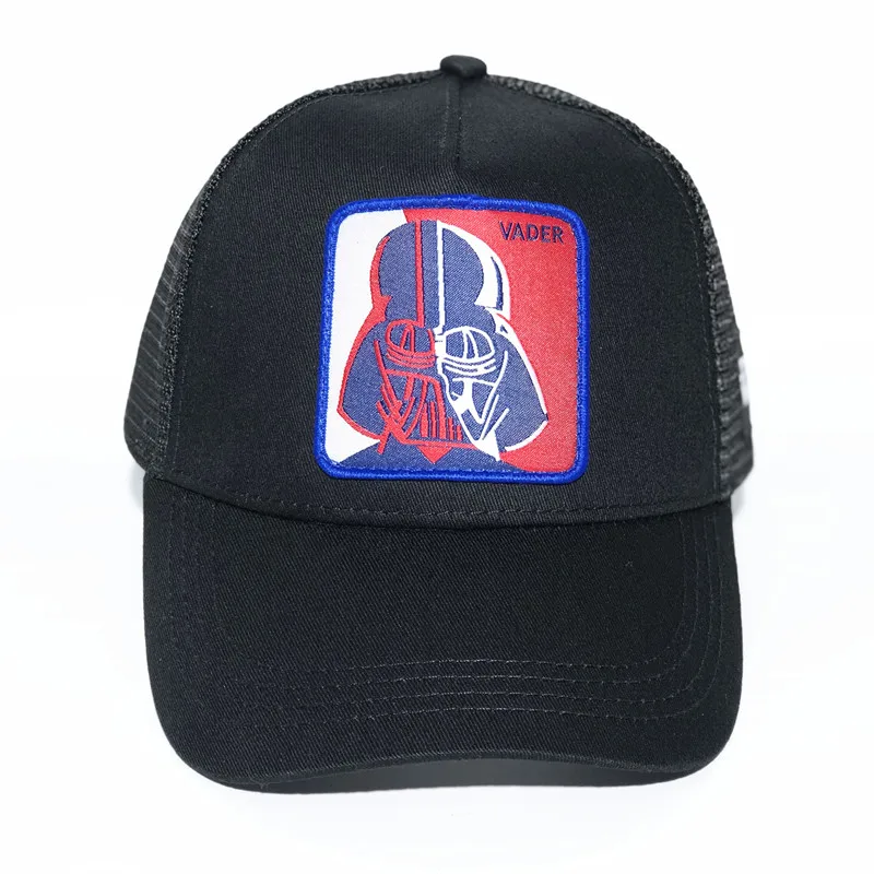 black Vader Высокое качество, Вейдер, Дальнобойщик, кепка, Звездные войны, шапка, Звездные войны, унисекс, для мужчин, Дальнобойщик, кепка, косплей, бейсбольная кепка, летние шляпы для папы - Цвет: black Vader