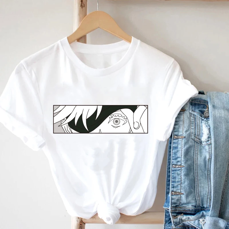 

Fashion T-Shirt Haikyuu Funny Cartoon Tee Shirt Women Japan Eyes Anime Brand Casual Loose Tops Male Hip Hop Harajuku T-Shirts
