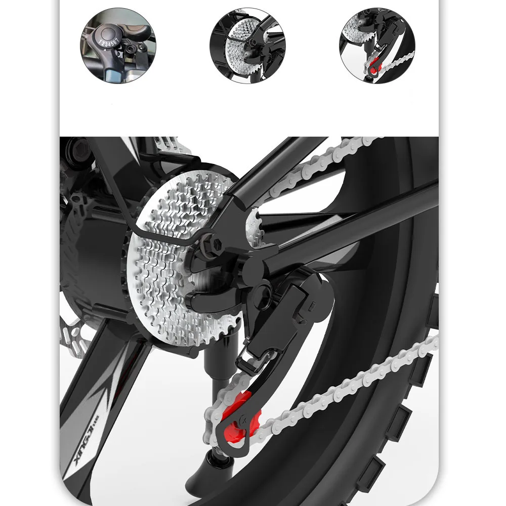 

20-Inch Folding Small Lightweight Lithium Battery Power Electric Motorcycle Variable Speed Mountain Electric Bicycle