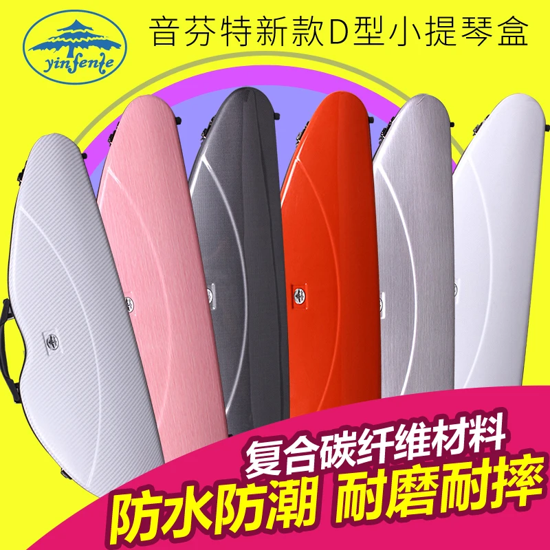 

4/4 Violin Case Carbon fiber Composite Strap Bow holder Music sheet #GW1
