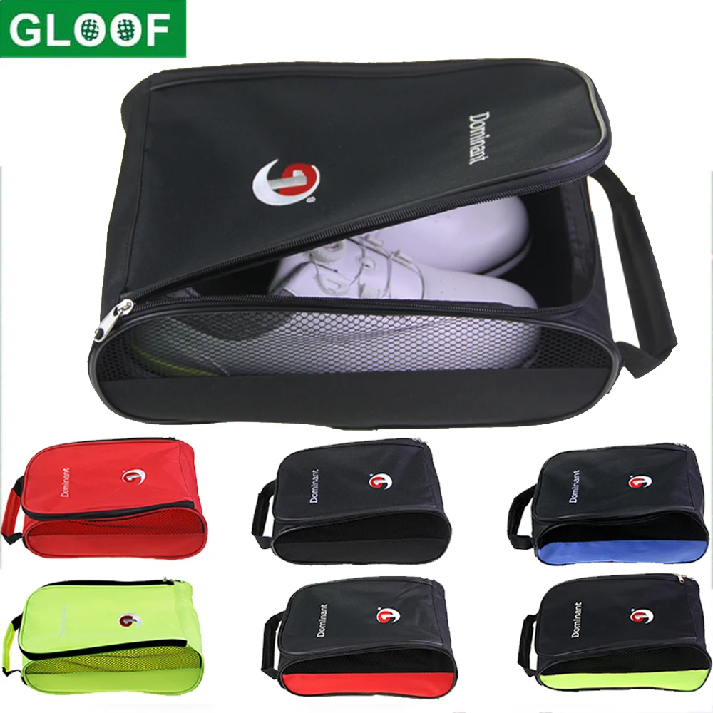 GLOOF Golf Shoe Bag, Golf Shoes Bags Men/Women Outdoor Zippered Carrier Bags with Ventilation Sport Shoes Bag Travel Shoe Bags