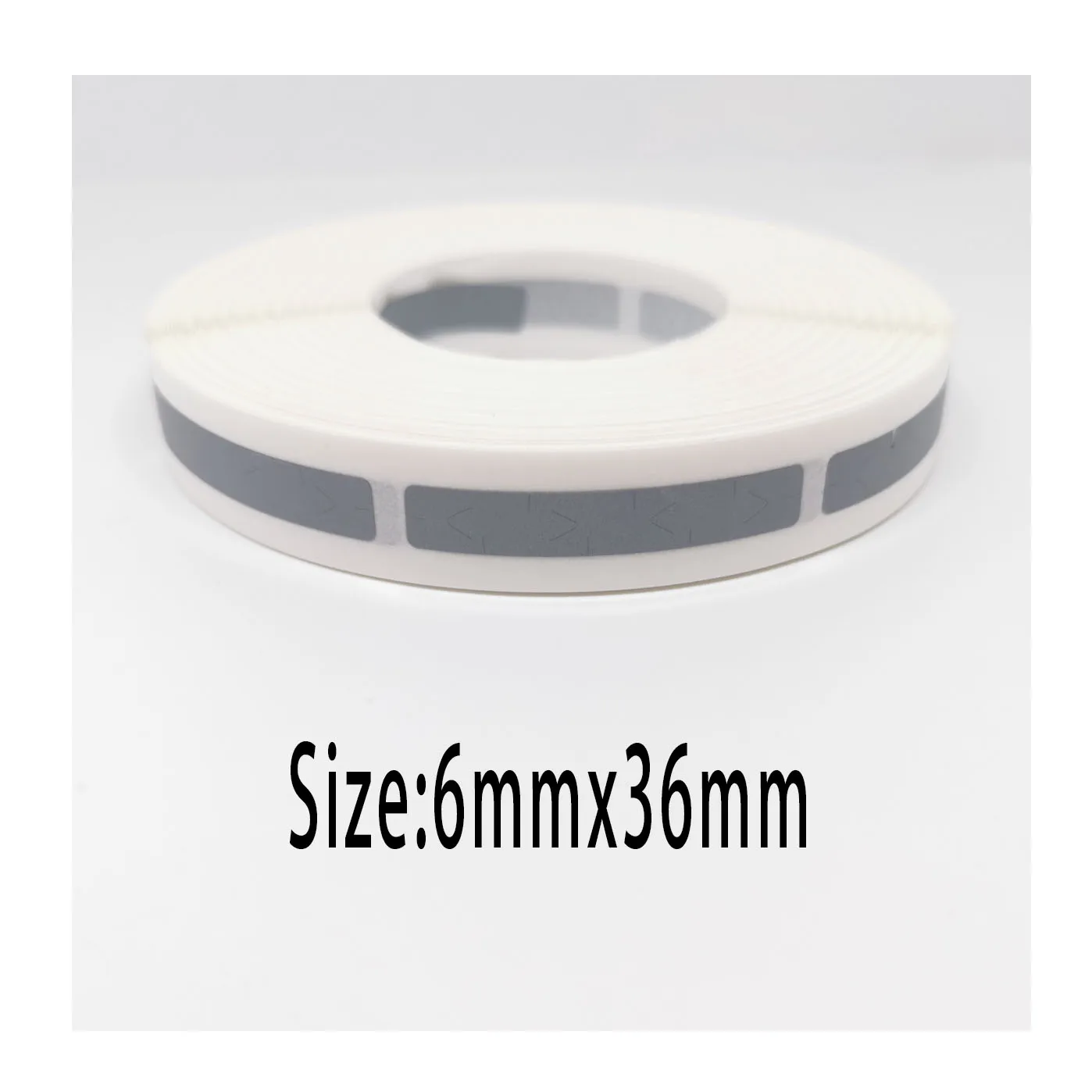 Шеньшиджи 1000 шт./Рулон Стирать наклейка 6x30 мм Этикетка Серая для обложки карты свадебной вечеринки, деловых акций и т.д.