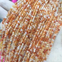 natural faceted red carnelian healing energy agates stone 23mm minerals beads for bracelets wholesale jewelry making 15
