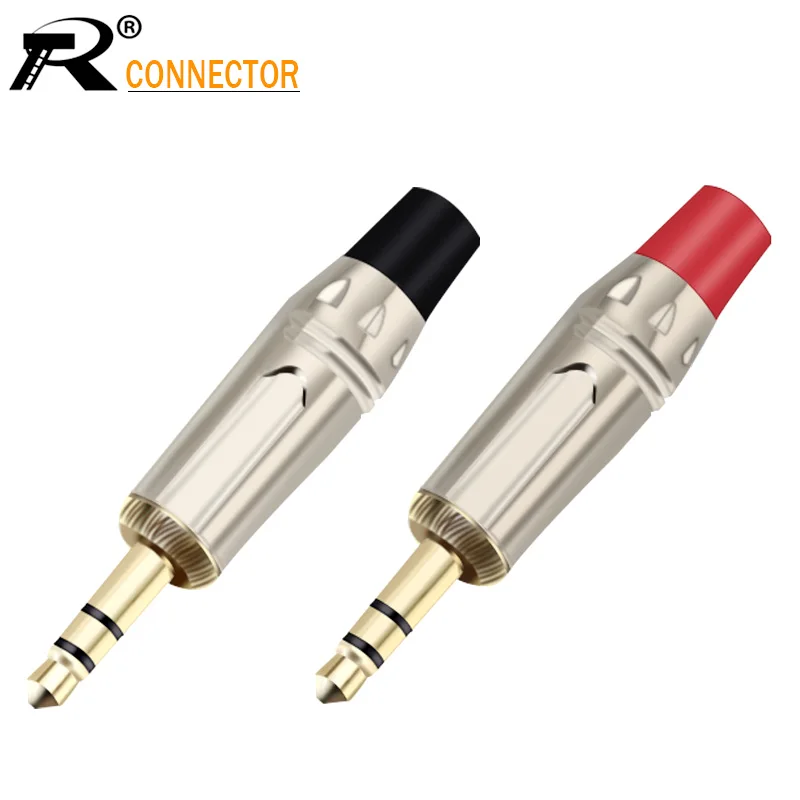 

100pcs Pearl nickel-plated High quality 3pole 3.5mm Jack Wire Connector Jack 3.5 audio video plug stereo Jack Earphone Connector