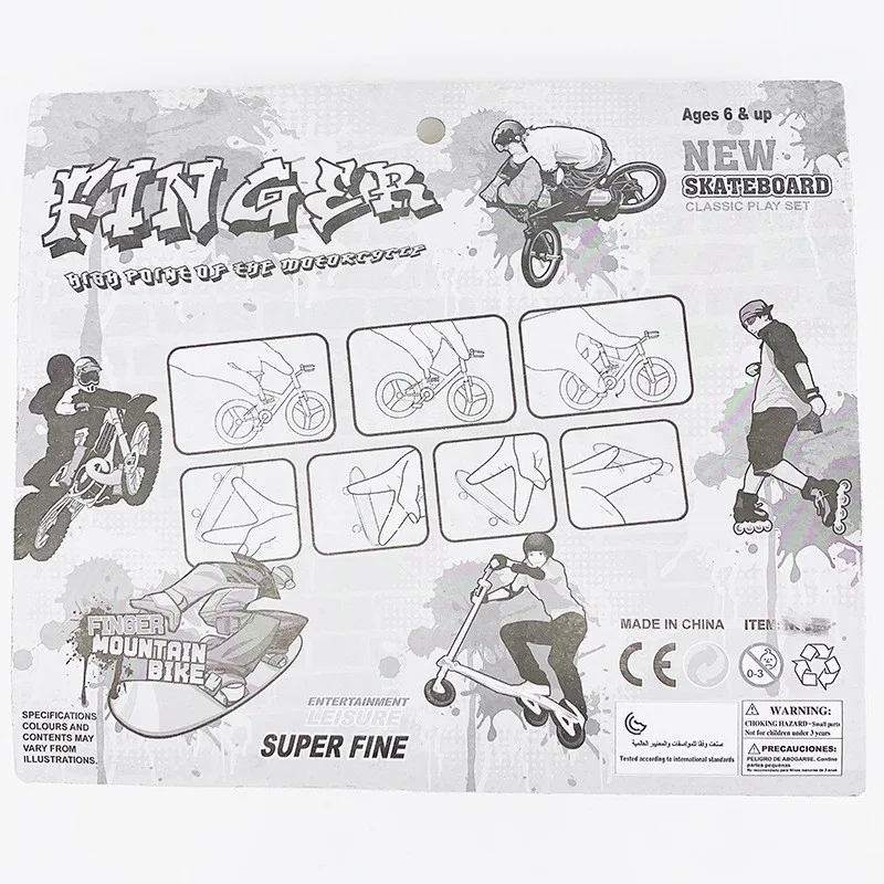 5 шт./компл. мини фингерборд скейтборд и bmx велосипед игрушка для детей скейтборды