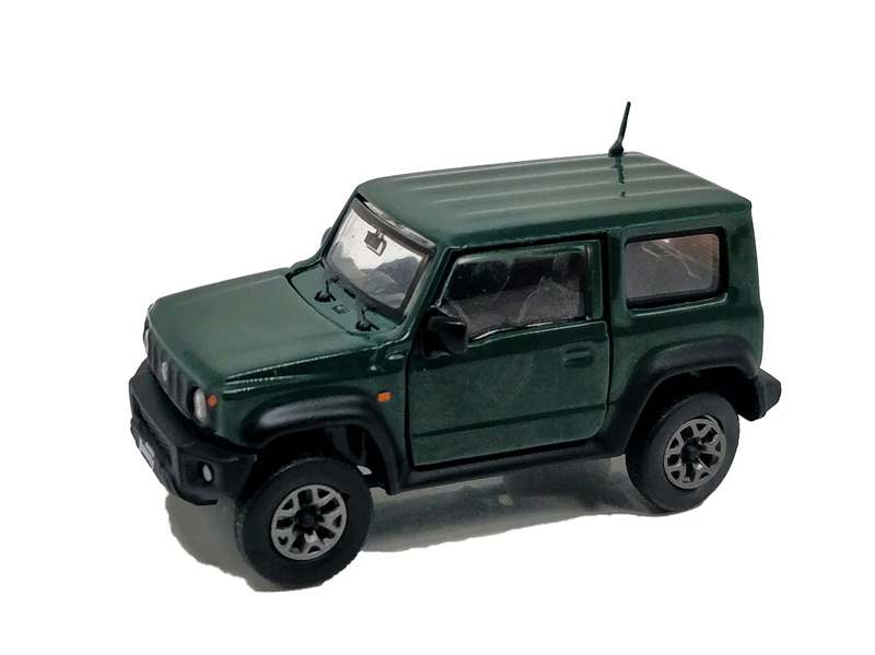 1: 64 BM творения Suzuki Jimny(JB74) правый руль литой модельный автомобиль - Цвет: RHD Green