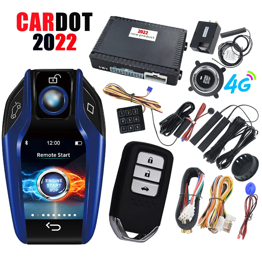 

Cardot кнопка пуска кнопка управления App автомобильный старт стоп двигатель Lcd Дистанционное открытие багажника устройство зажигания с автомо...