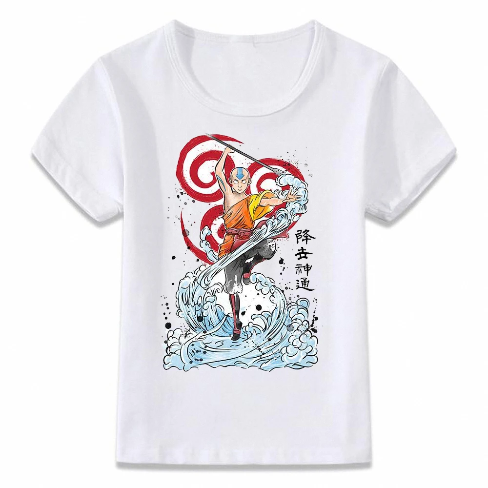 Детская одежда футболка Аватар Aang Последний Воздушный Бандер машап Zuko Toph Katara Iroh