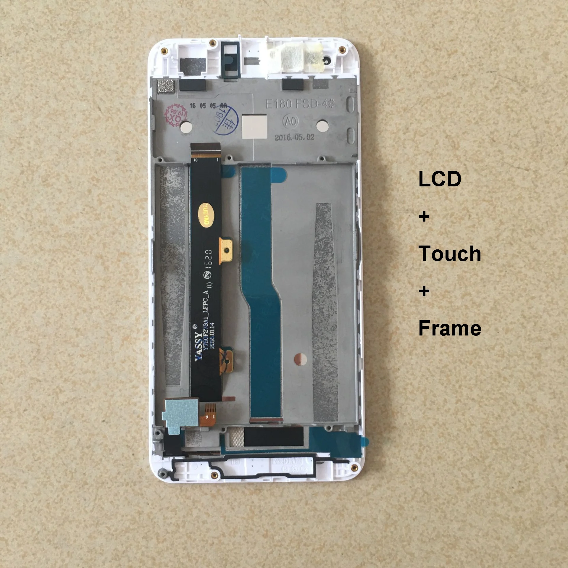 ЖК-дисплей с рамкой для ZTE Blade A610 кодирующий преобразователь сенсорного экрана в