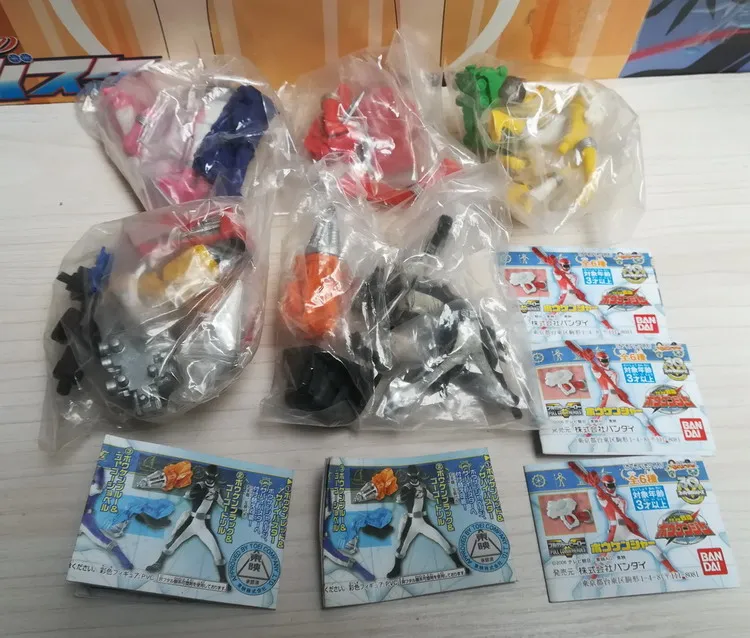 Оригинальная фигурка BANDAI модель Gogo Sentai Boukenger Gacha из принта декоративная игрушка |