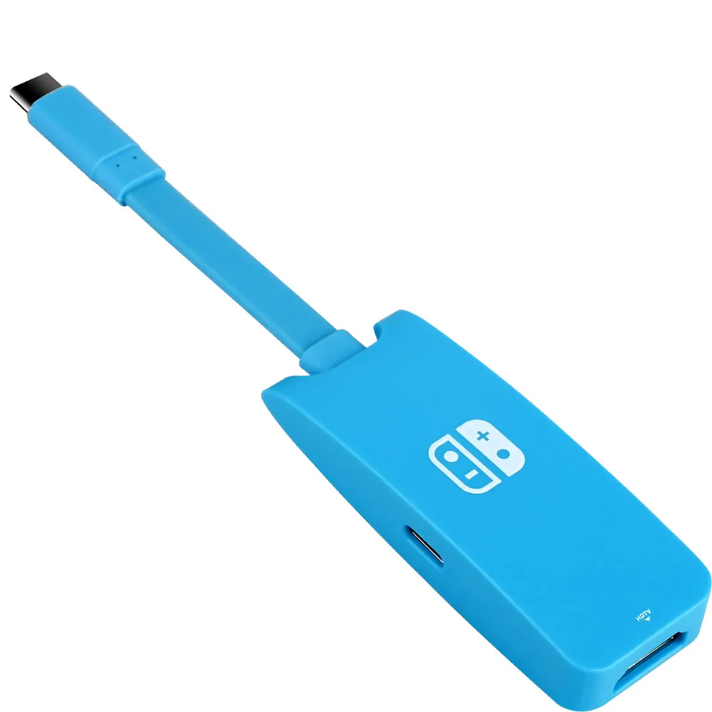 Многофункциональный портативный адаптер типа C для Nintendo Switch Hub USB 4K * 2K HDTV PD