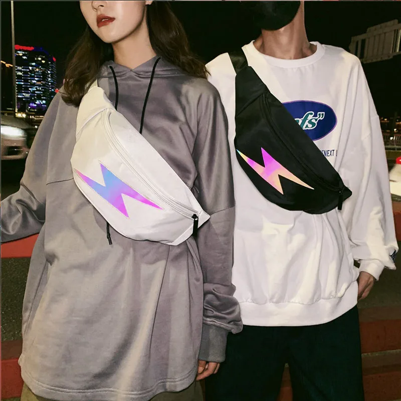 Светоотражающие поясные сумки для мужчин и женщин повседневные дорожные