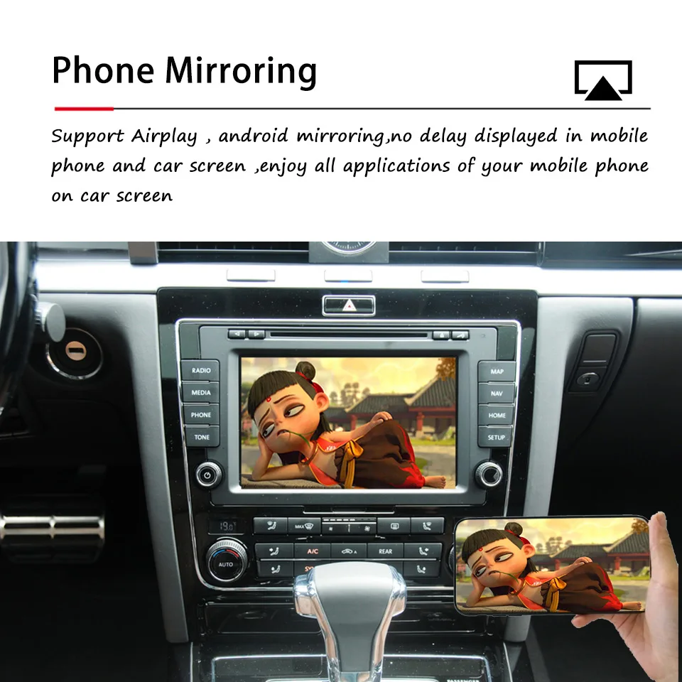 WIFI Wireless iPhone CarPlay Android Auto For VW Phaeton 2009-2016 RNS810 Apple Car Play Mirror Link Multimedia Video Interface |