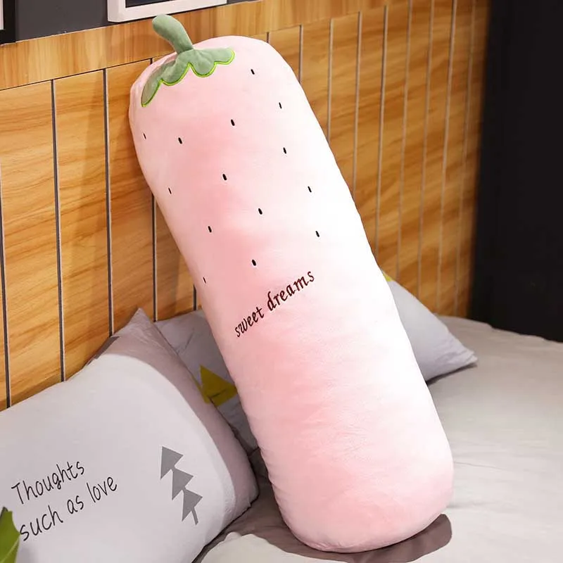 strawberry Домашняя длинная подушка для глубокого сна с плюшевой подушкой - Цвет: strawberry