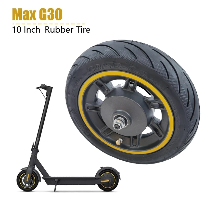 

Electric Scooter Front Wheel Rubber Tire Durable Vacuum Tire with Hub Disc Spare Parts for NINEBOT MAX G30