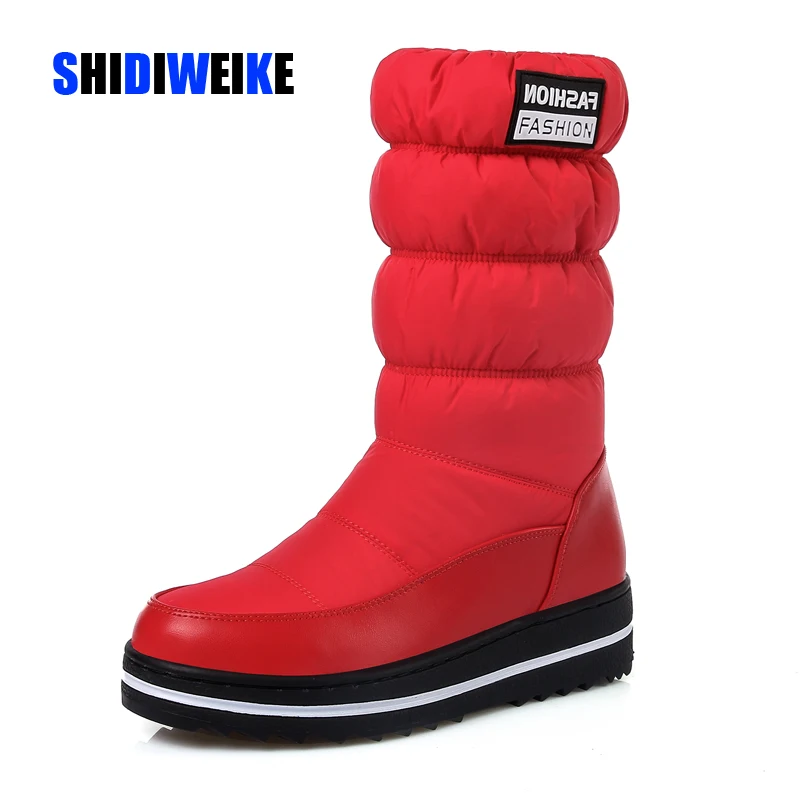 2020 новые зимние сапоги женская теплая хлопковая пуховая обувь водонепроницаемые