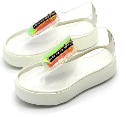 

Новая модная мужская обувь, прозрачная обувь на молнии, пластиковая обувь, повседневная обувь TCR для мужчин, лоферы