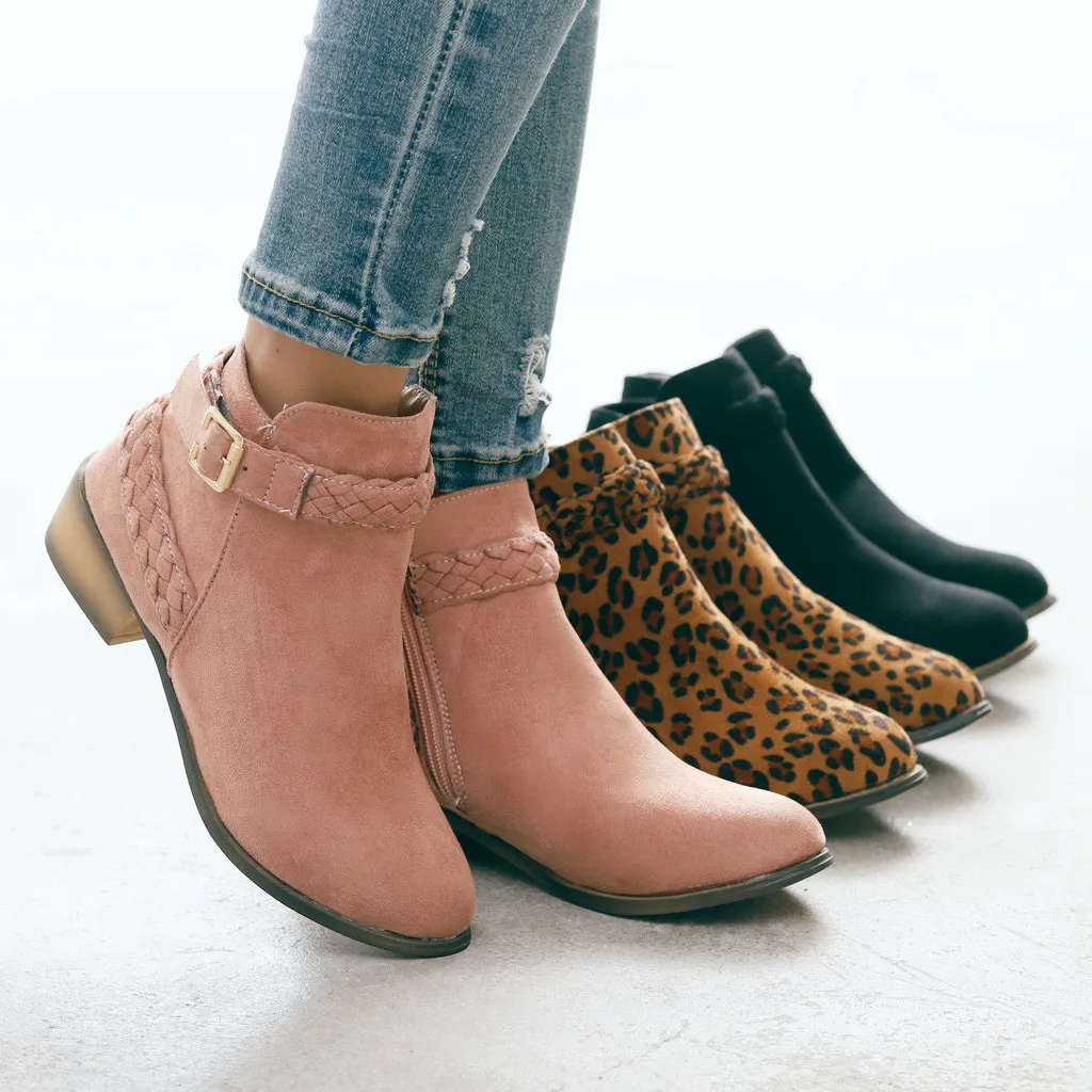 SAGACE/женские ботинки для отдыха в римском стиле однотонные полусапожки на низком