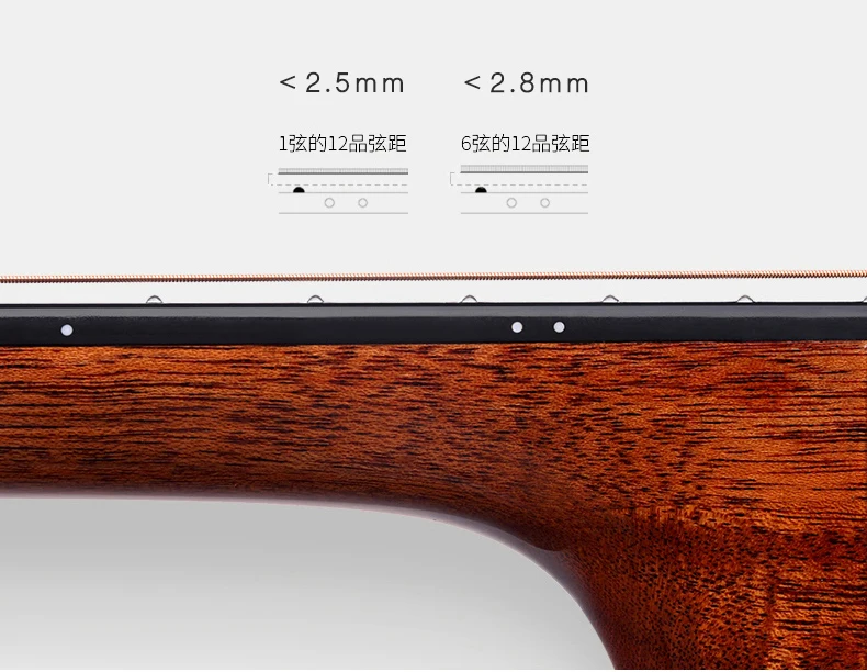 Dadarwood DW-BY401S 36 дюймов GS Мини Путешествия Акустическая гитара, акустические электрогитары