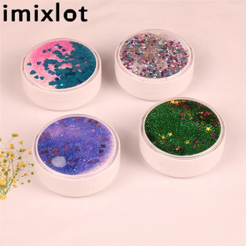 

Imixlot Randomly Charm Constellation Quicksand Design Contact Lens Box Unisex Portable Travel Holder Eyewear Container