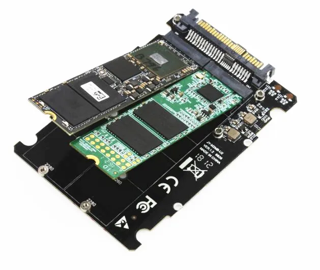 лидер продаж адаптер 2 в 1 m 2 nvme sata bus ngff ssd