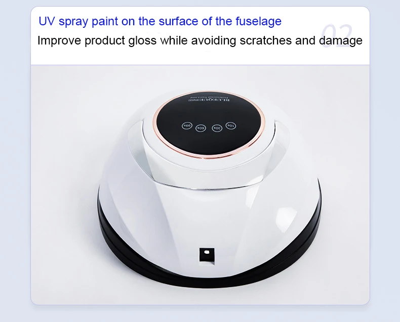 

New SUN BLUE QUE 5T Plus 180W LED Manicure Lamp Dryer, Used For Curing UV Gel Varnish Tool, With Sensor LCD Display Screen