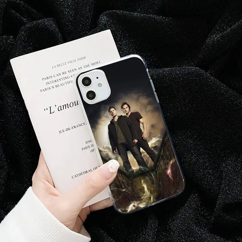 

Supernatural tv show Phone Cases Transparent soft For iphone 5 5s 5c se 6 6s 7 8 11 12 plus mini x xs xr pro max