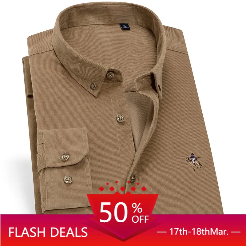 Мужская Фланелевая рубашка с длинным рукавом сезон осень зима Вельветовая