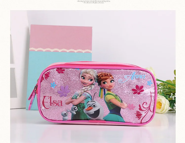 Disney «Холодное сердце» из мультфильмов портмоне пенал Студент Эльза ящик пенал с мультяшным рисунком подарок для мальчика Девочки Детская сумочка для девочек