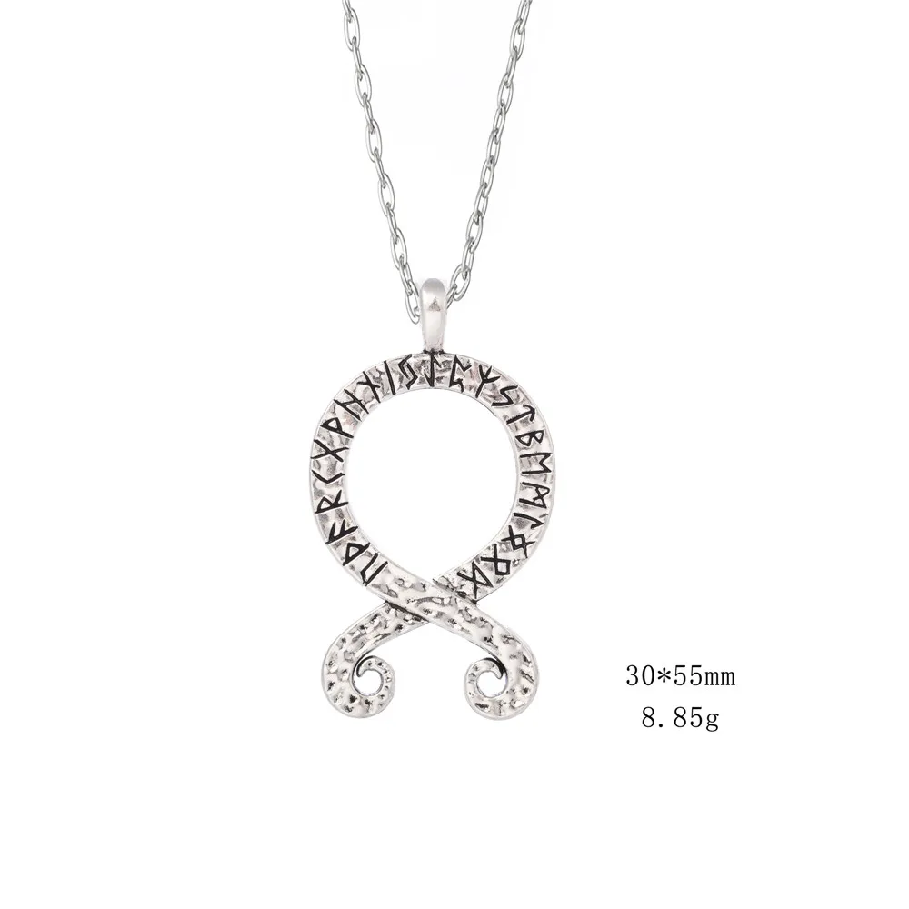 LIKGREAT Тролль крест ожерелье Futhark кулон с рунами скандинавский Викинг шведский