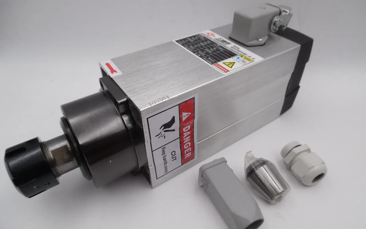 Высокоточный электродвигатель шпинделя с воздушным охлаждением для