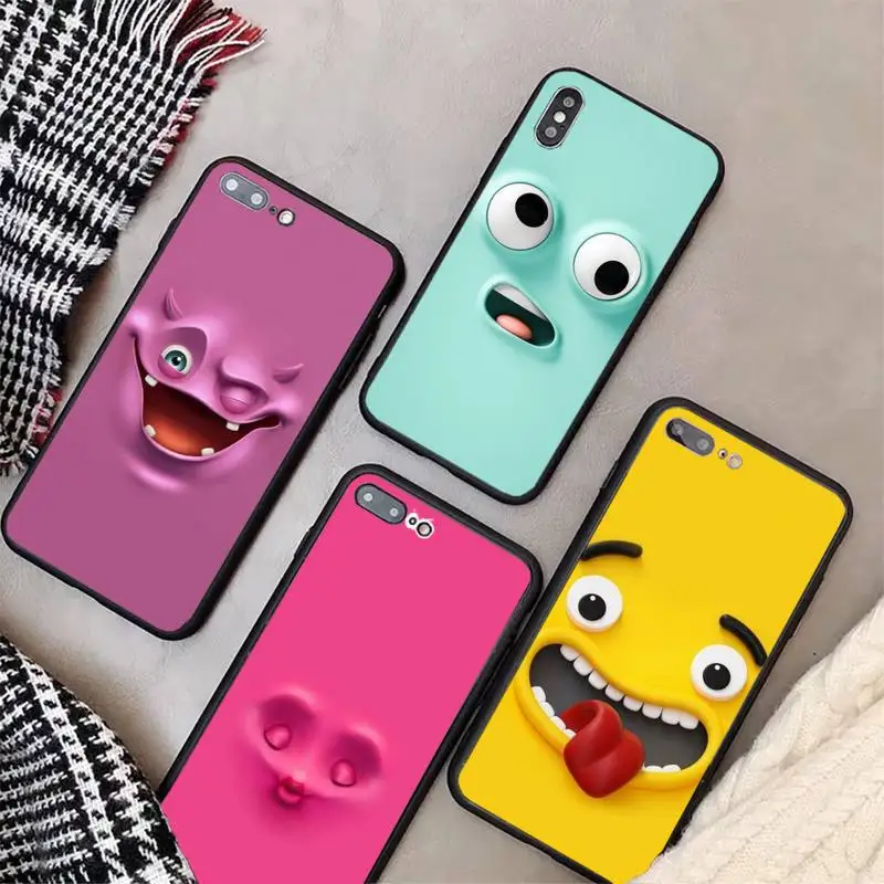 

3D funny face Phone Case For Honor 7A 8x 8s 8E 9x 10i 20s 10 20lite 30Pro V30 PLAY Nax Fundas Cover
