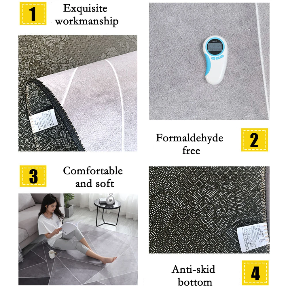 Modern Carpets for Living Room Decoration Washable Lounge Rug Large Area Rugs Bedroom Carpet Non-slip Home Decor Mat | Дом и сад