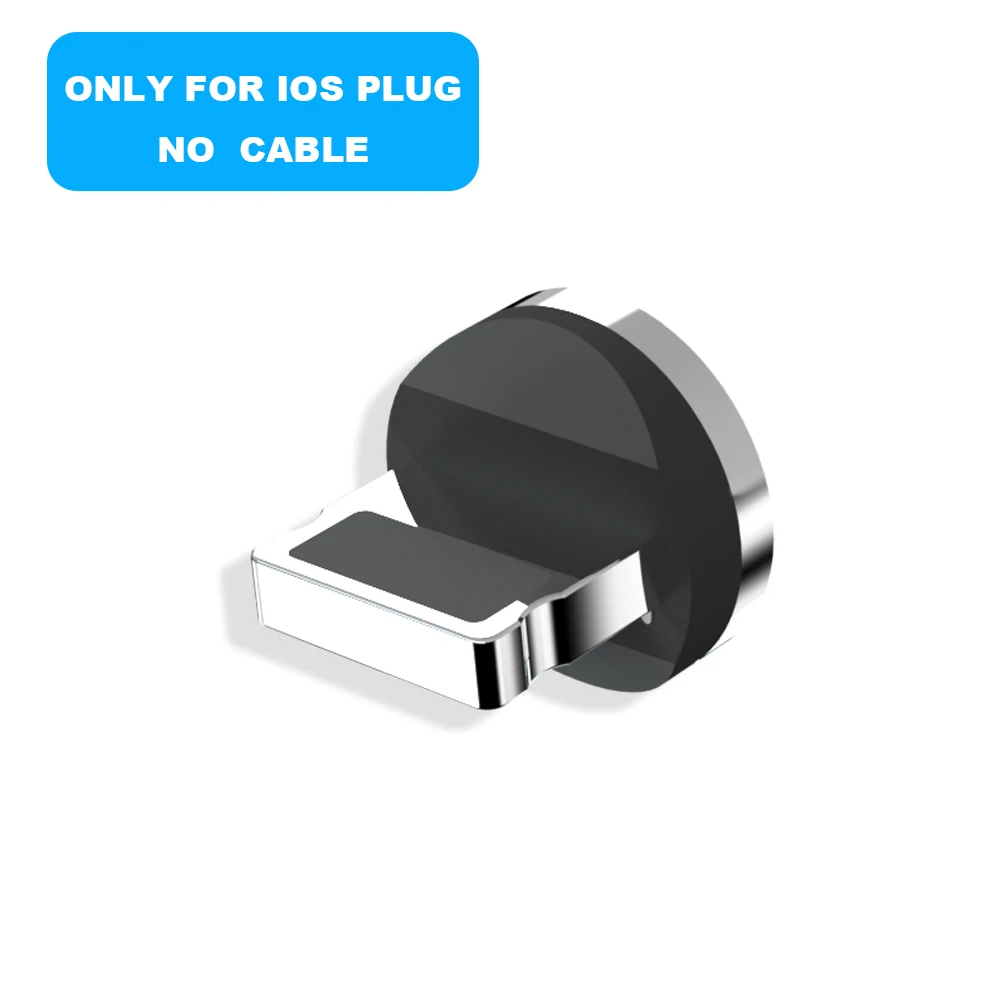 Only iphone Plug Магнитный кабель Vanniso 2 м, кабель Micro usb type-C для iPhone xs, samsung, быстрая зарядка, магнитное зарядное устройство, USB кабели, зарядный шнур B - Цвет: Only iphone Plug
