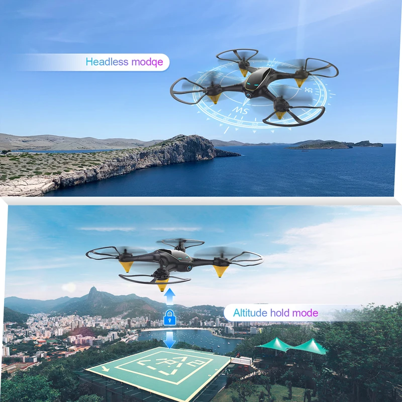 Eachine E38 WiFi FPV Радиоуправляемый Дрон 4K камера оптический поток 1080P HD Двойная