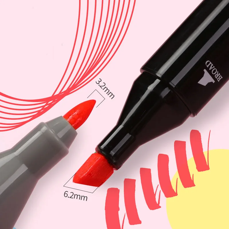 Najtaniej 36 Kolorów Standardowy Dotykowy Bool Marker Promocyjne Markery Zakreślacze Biurowe Prezent Malowanie Przez Uczniów Szkolnych G292