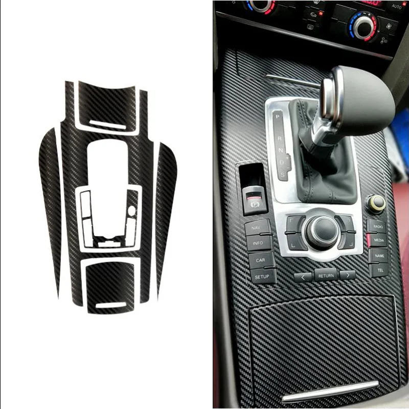 Новый 3D углеродное волокно интерьер автомобиля центральная консоль изменение
